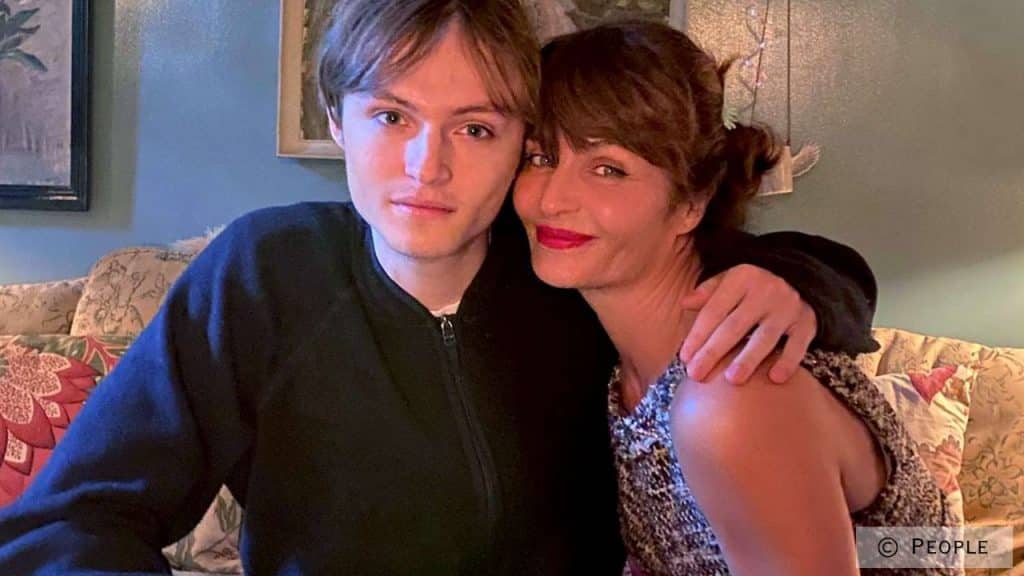 Helena Christensen with her son Mingus Reedus during his 24th birthday celebration.
