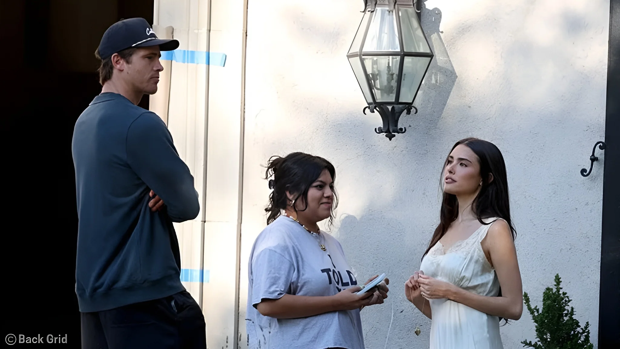 Madison Beer and Justin Herbert together at a Los Angeles music video set in August 2025.