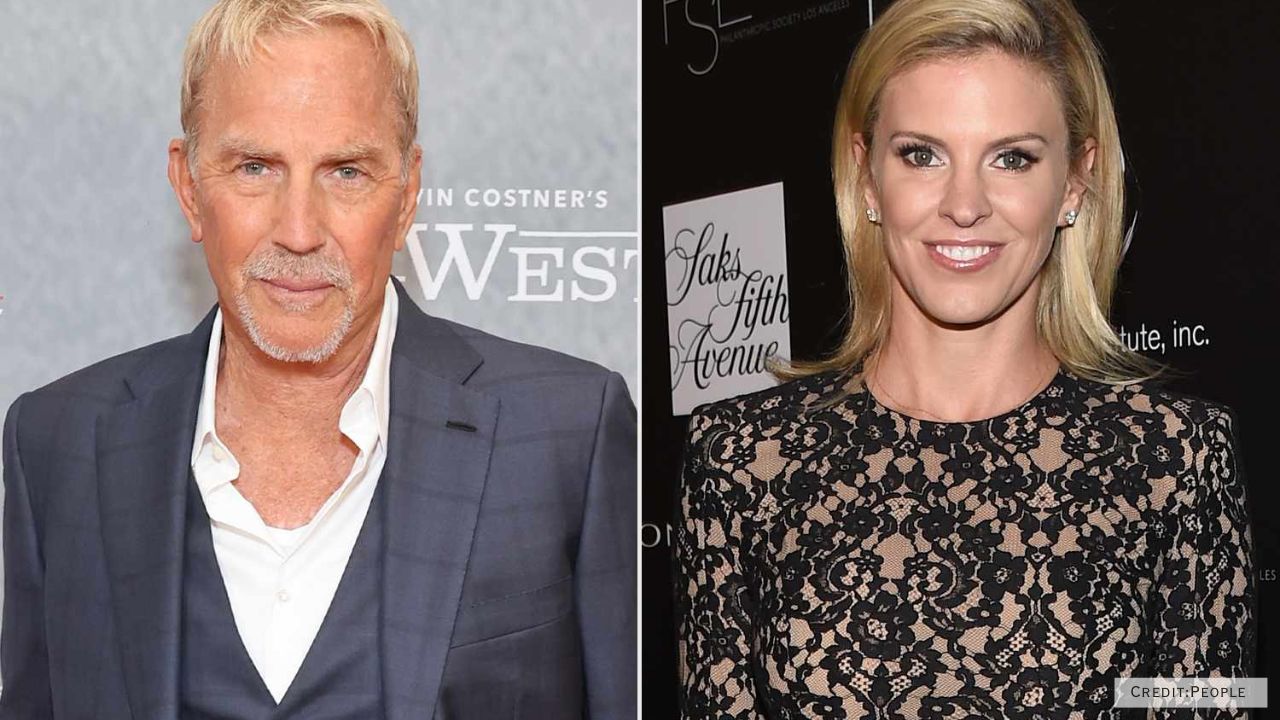 Side-by-side portraits of Kevin Costner and Kelly Noonan Gores, representing recent reports of their casual relationship.