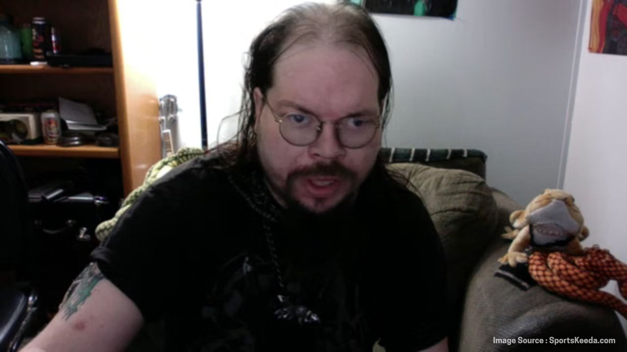 Joshua Saunders, known online as KingCobraJFS, who passed away at age 34, pictured in his signature gothic style.