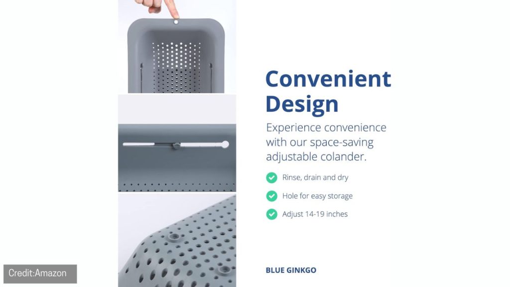 BLUE GINKGO colander basket in different colors