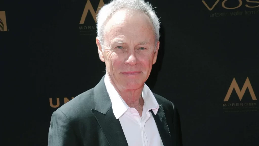 Veteran actor Tristan Rogers wearing a suit at a recent public event.