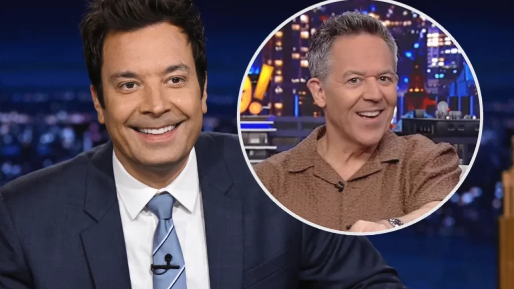 greg gutfeld with jimmy fallon at tonight show