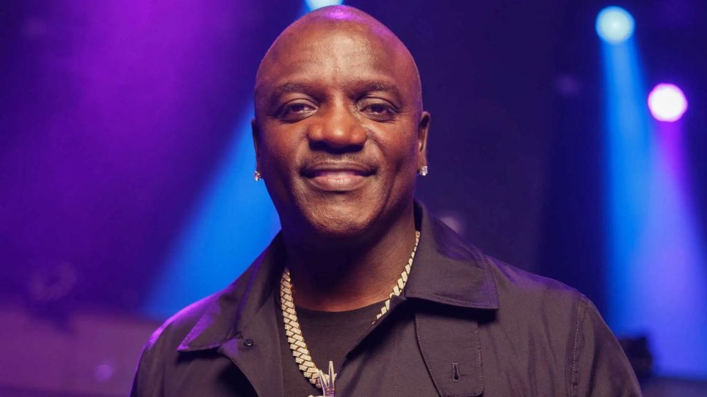 Akon on the set of "Hold The Umbrella" music video taping at DAER Nightclub in the Seminole Hard Rock Hotel & Casino on April 8, 2025 