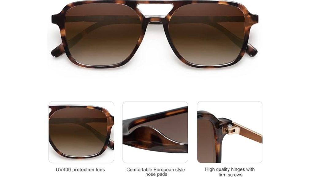 SOJOS aviator sunglasses in multiple frame and lens color choices