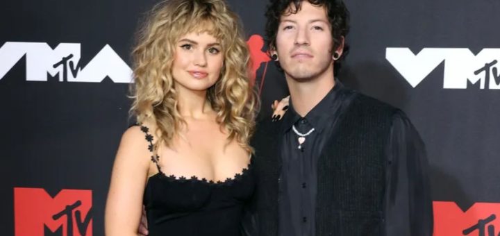 Debby Ryan and Josh Dun attend the 2021 MTV Video Music Awards on Sept. 12, 2021, in New York City.