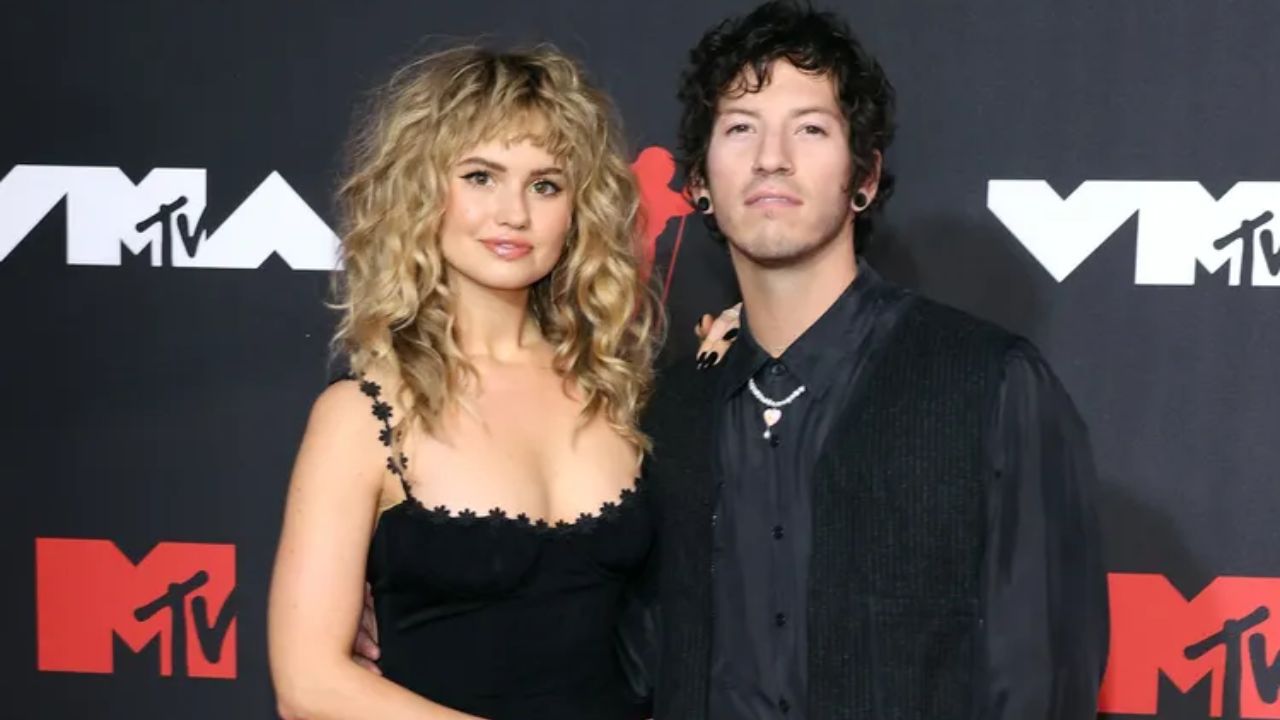 Debby Ryan and Josh Dun attend the 2021 MTV Video Music Awards on Sept. 12, 2021, in New York City.