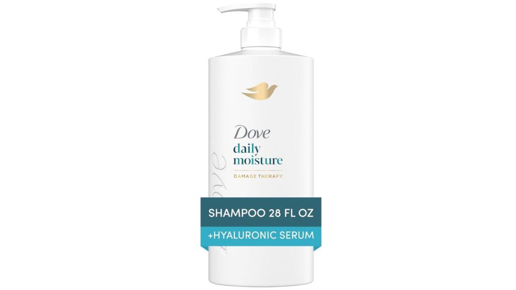 Dove Damage Therapy Shampoo creamy texture close-up