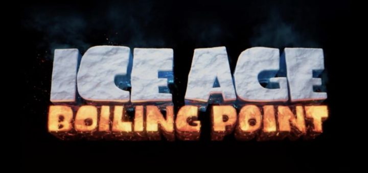 Bold stylized movie title Ice Age: Boiling Point.