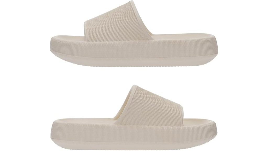 Non-slip sole design of Joomra Pillow Slippers for safe walking