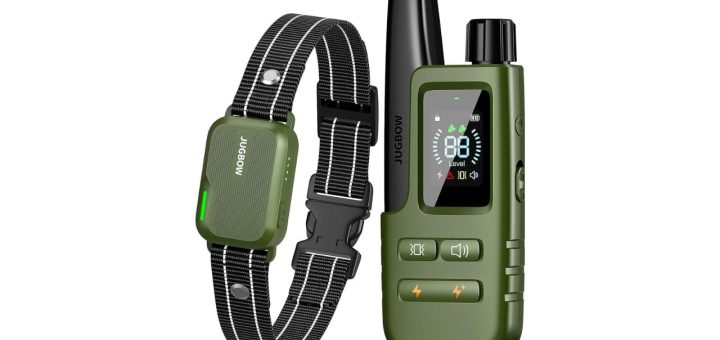 Jugbow Dog Shock Collar with Remote – 4200FT Range, IPX7 Waterproof, for All Dog Breeds