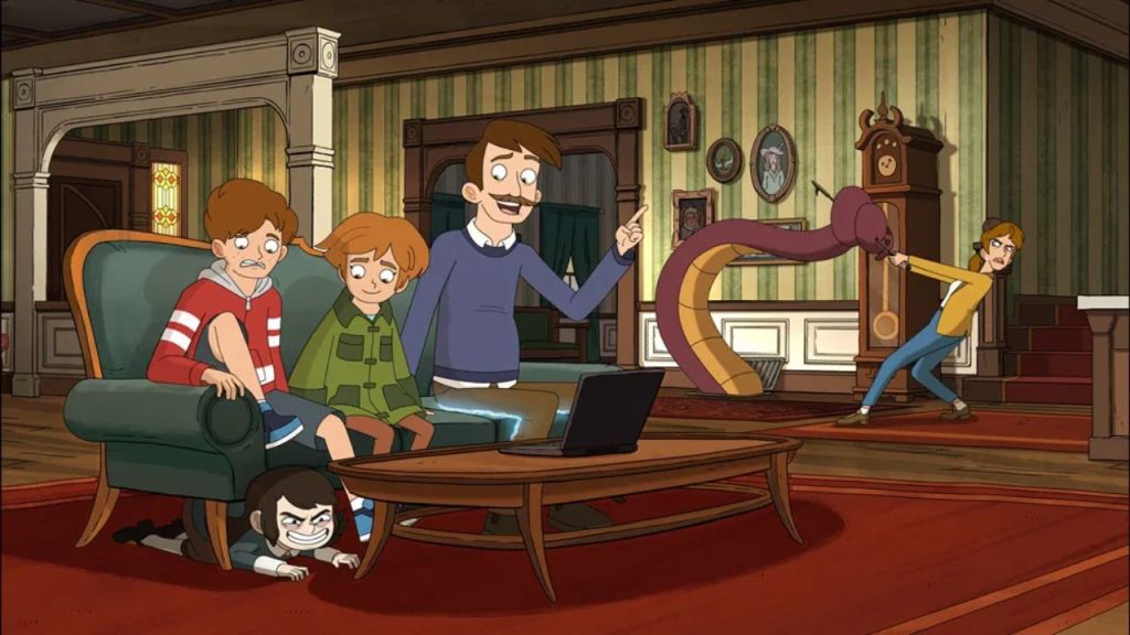 haunted hotel scene