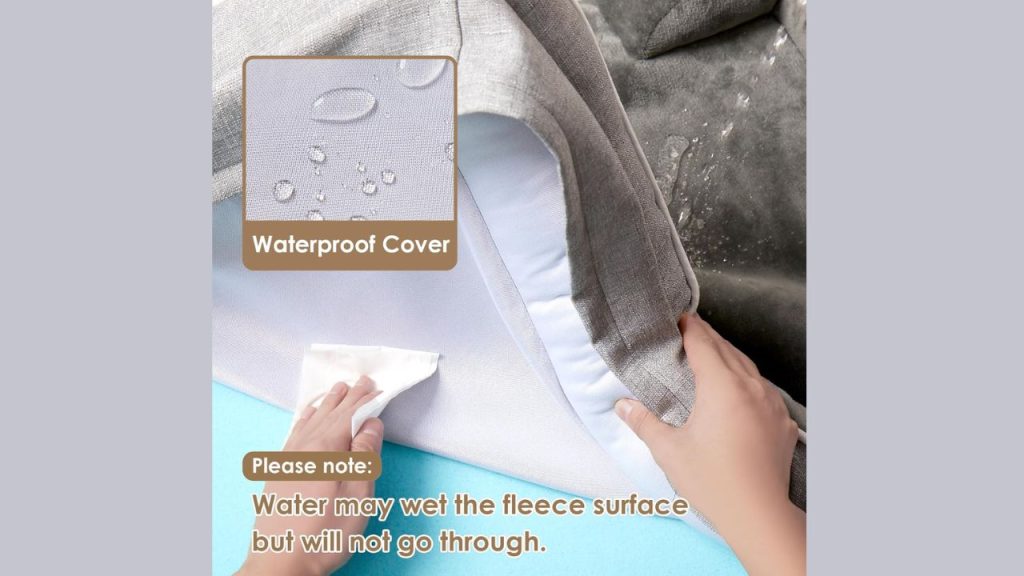 Close-up of EHEYCIGA Orthopedic Dog Bed memory foam layers for joint support