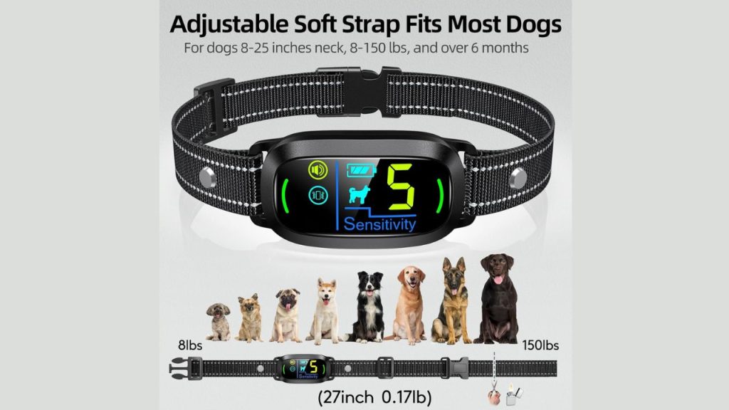 FAFAFROG Dog Bark Collar compared with DINJOO collar features