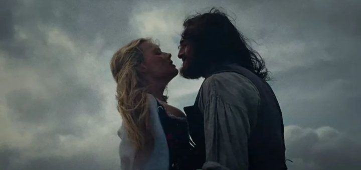Margot Robbie and Jacob Elordi locked in an intense gaze from the Wuthering Heights teaser.