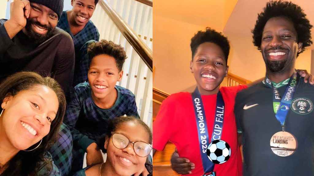 Sheinelle Jones and Uche Ojeh with her sons