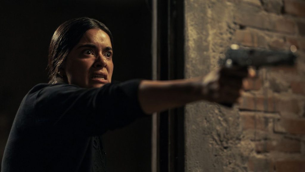 Serafina and Arcángela Baldaro in a dramatic moment from The Dead Girls Netflix series