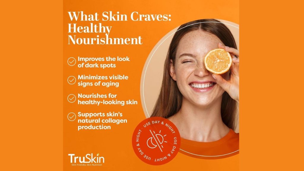 Light texture of TruSkin Vitamin C Serum applied on skin